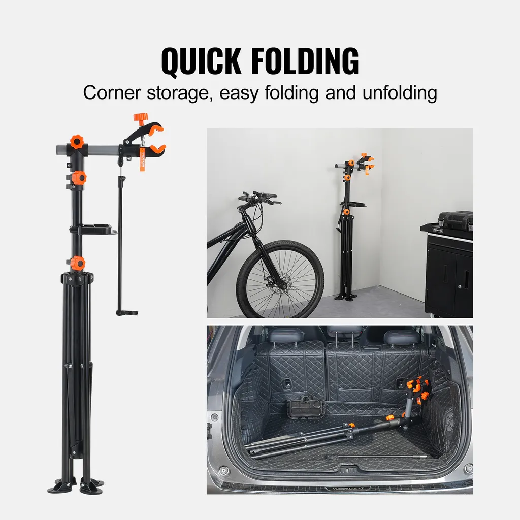 Pied d'atelier pour vélo pliable et support de montage robuste VEVOR - 6