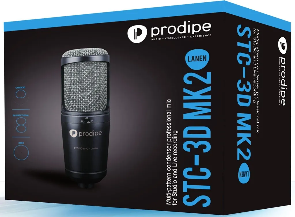 Microphone studio Prodipe PROSTC3DMK2 idéal pour chant et instruments solo
