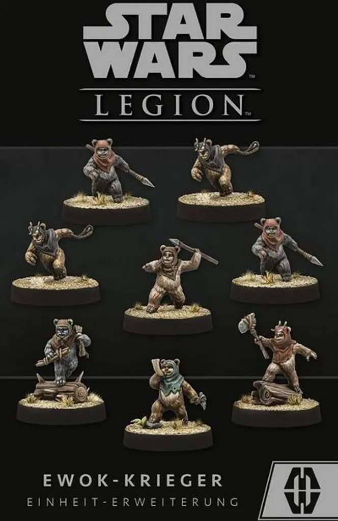 Guerrier Ewok Star Wars Legion avec Figurines Détaillées et Cartes Unité