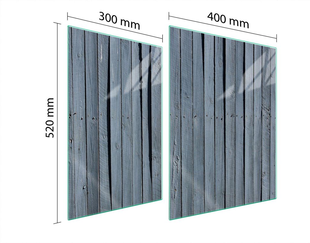 Glasschutzplatte Für Herd 70X52 Holz