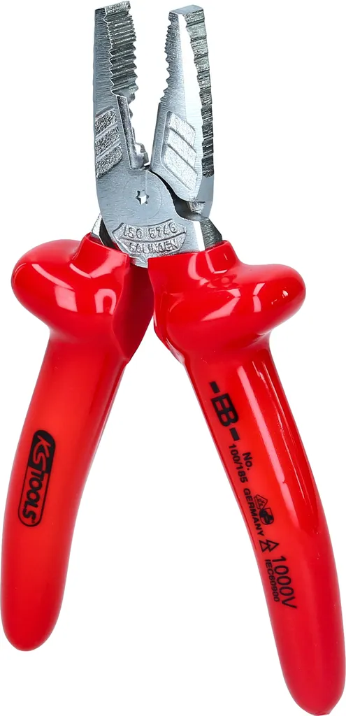 Pinza Combinata KS Tools 1171275 185mm: Precisione DIN ISO per Professionisti