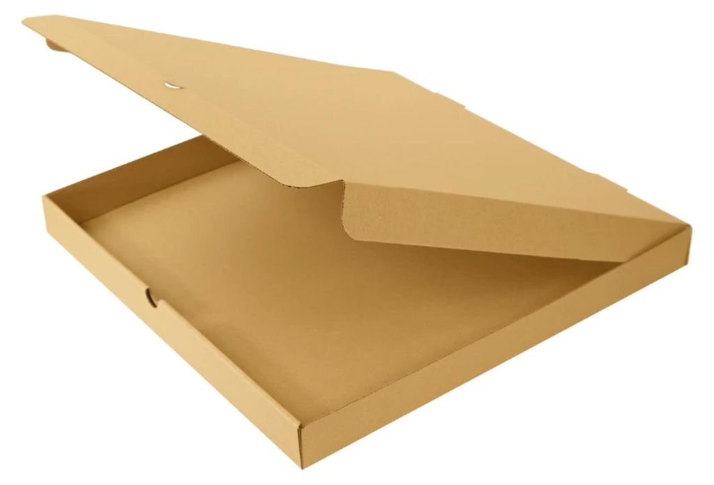 KAPAK Pizzakarton Braun 32x32x4 cm quadratisch für Produktbild 