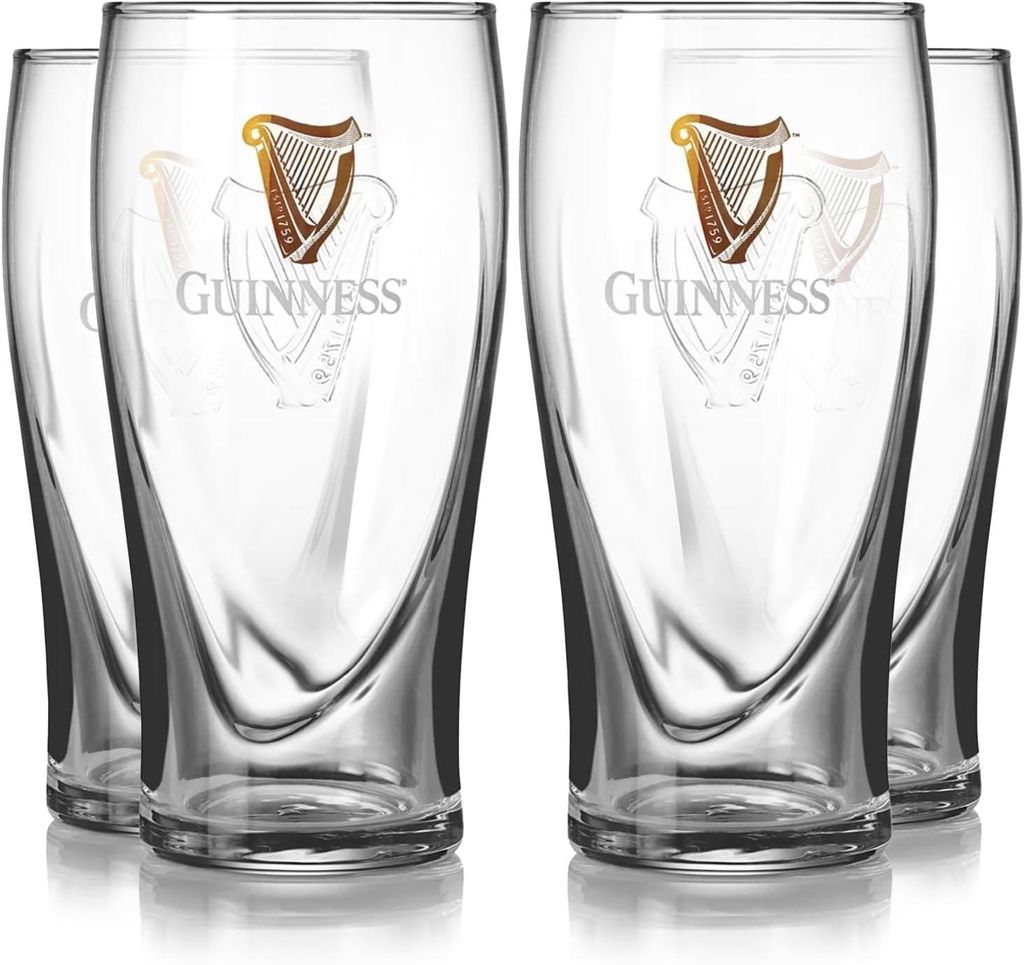 Guinness Bierglazen Pint 500 ml - 4 Stuks Productafbeelding 