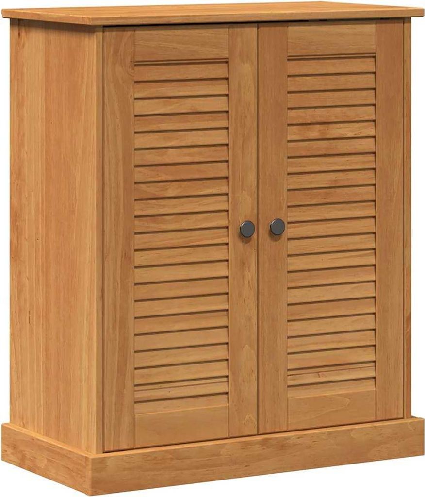 vidaXL Mobile da bagno VIGO Marrone e miele 68 x 34 x 80 cm Immagine del prodotto 