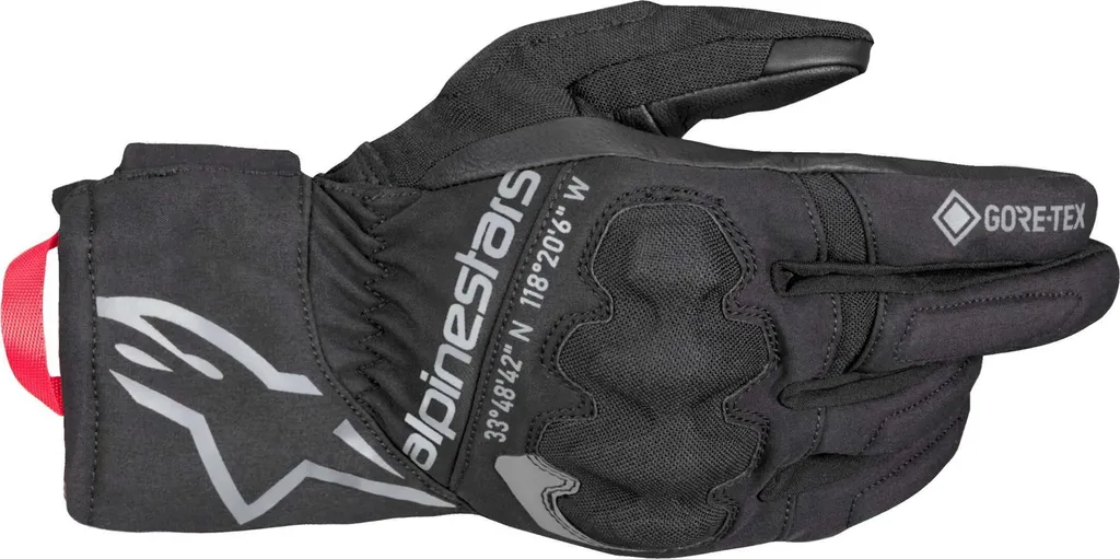Gants Alpinestars Crestone GTX Gants Moto Gore-Tex Noir Coqués et Chauds