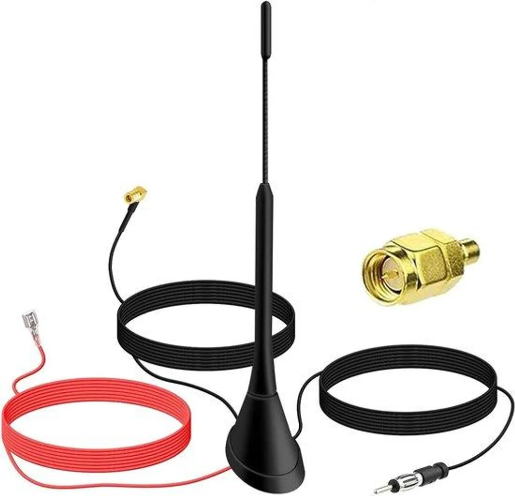Antenne voiture DAB+ avec amplificateur pour corriger les pertes de signal