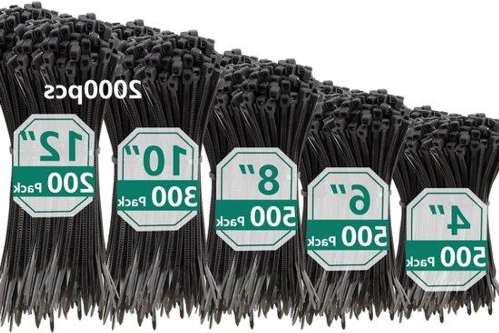 Colliers de serrage nylon noir lot de 2000 pour réparations et fixation