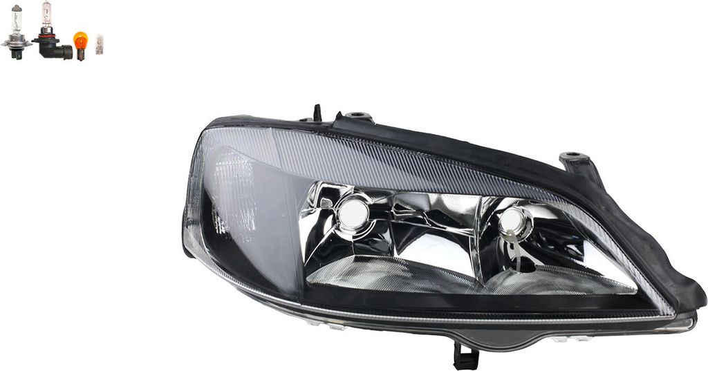 Johns, Scheinwerfer Halogen passend für Opel Astra G 02/98- 01/2005 Rechts Leuchtmittel 1216288 09194593 09199895 09201951 1216090 1216103 1216107...