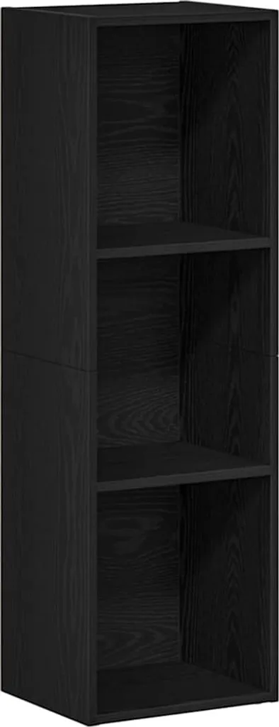 SYFAX™ Libreria Rovere Nero 36x30x114 cm in Legno Multistrato