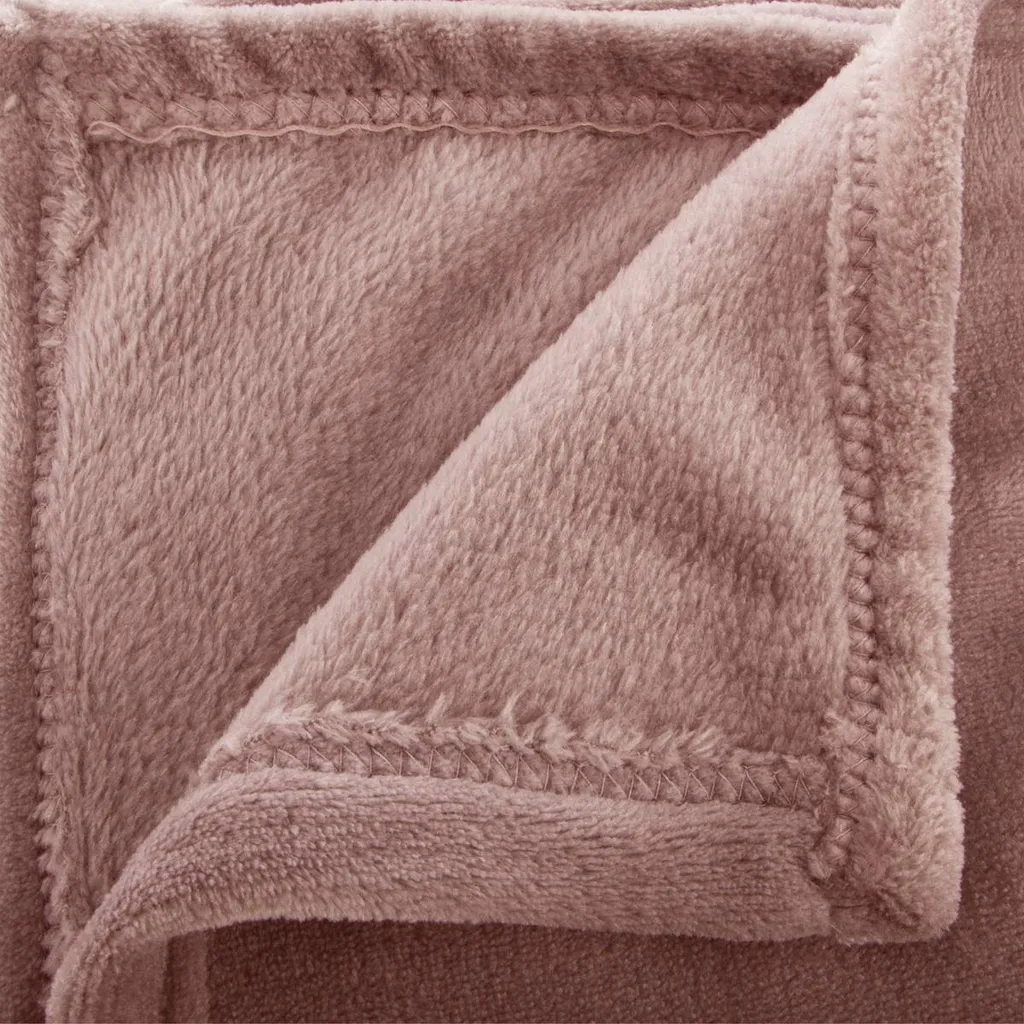 Plaid Flanelle Rose 130x180 - Dites Adieu au Froid avec cette Couverture