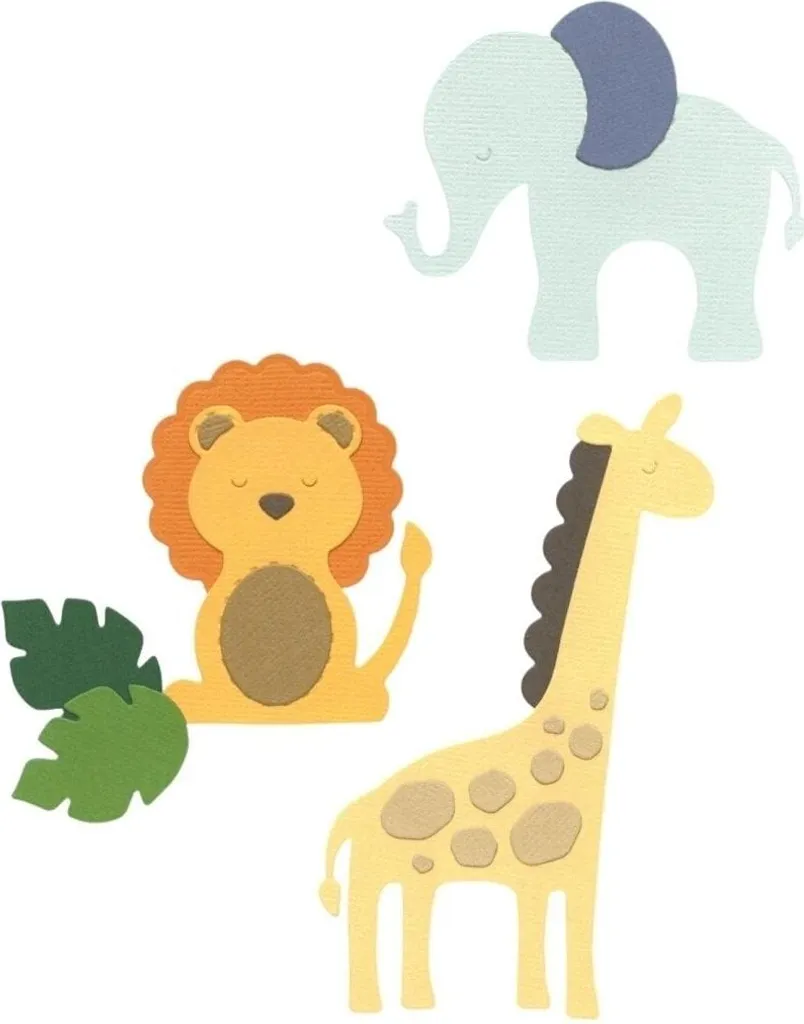 Fustella Animali Zoo Sizzix - Kit Taglio per Feltro e Stoffa
