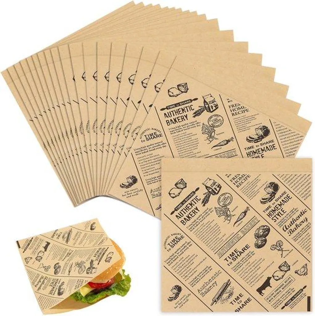 Papier pour sandwichs et frites idéal pour pique-nique et repas nomades