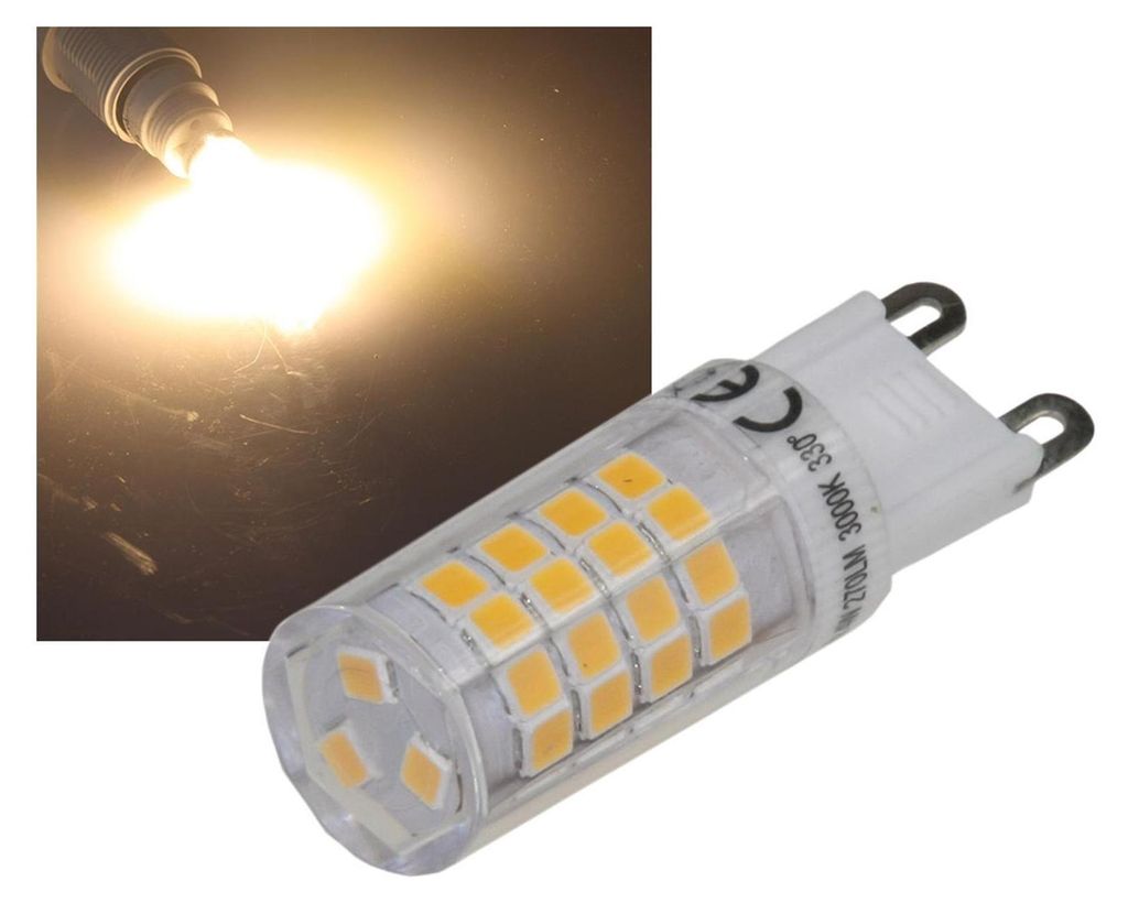 LED Stiftsockel G9 4W 330lm 3000k 240° 230V warmweiß Produktbild 