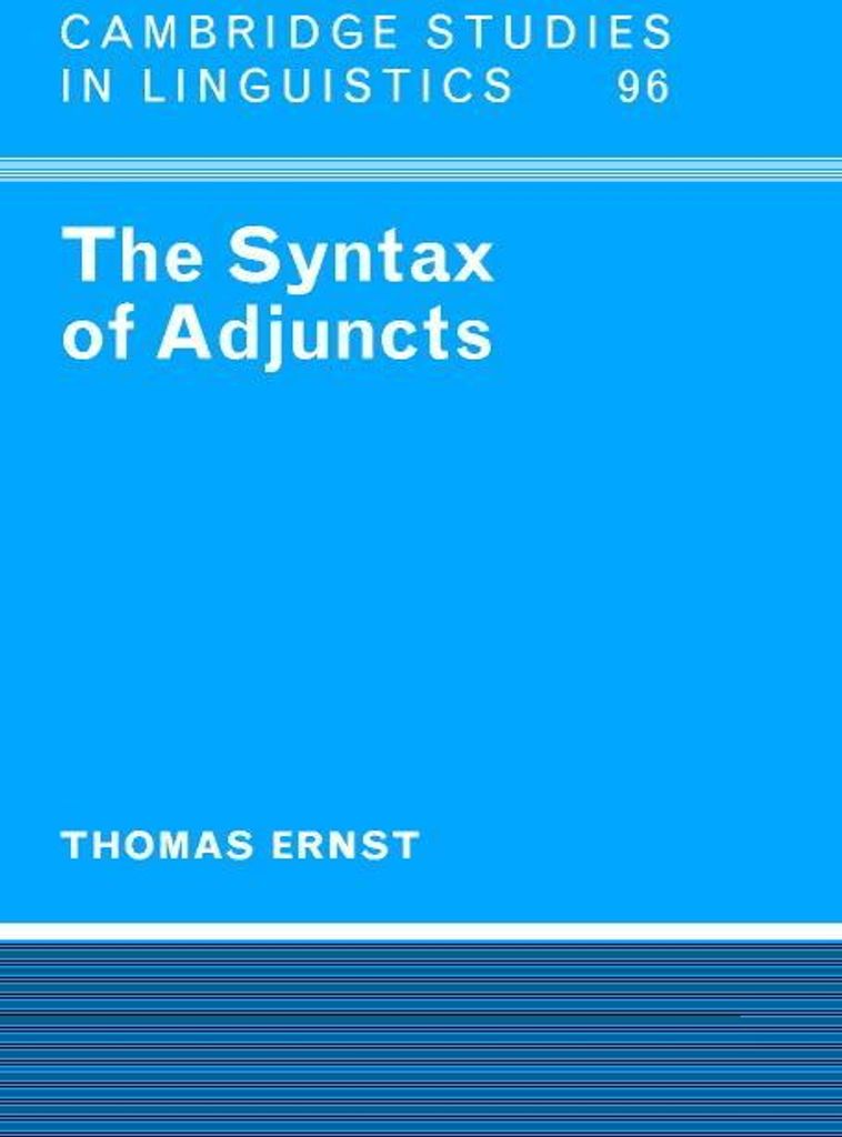 The Syntax of Adjuncts