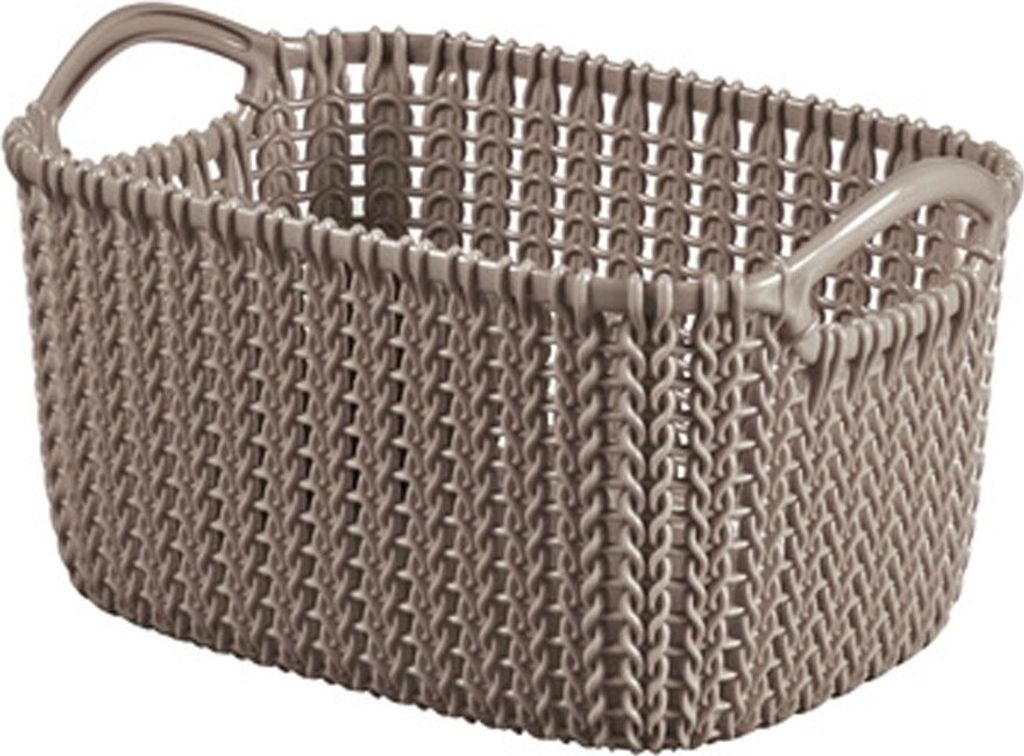 Curver 3253923975031 box de Aufbewahrungskorb de Aufbewahrung Rechteckige Kleidungsstücke de gestrickt Braun