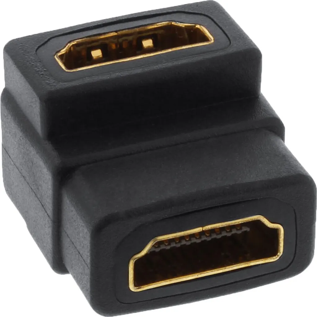 InLine 17600W HDMI 4K Adapter: Accoppiatore Angolato Professionale