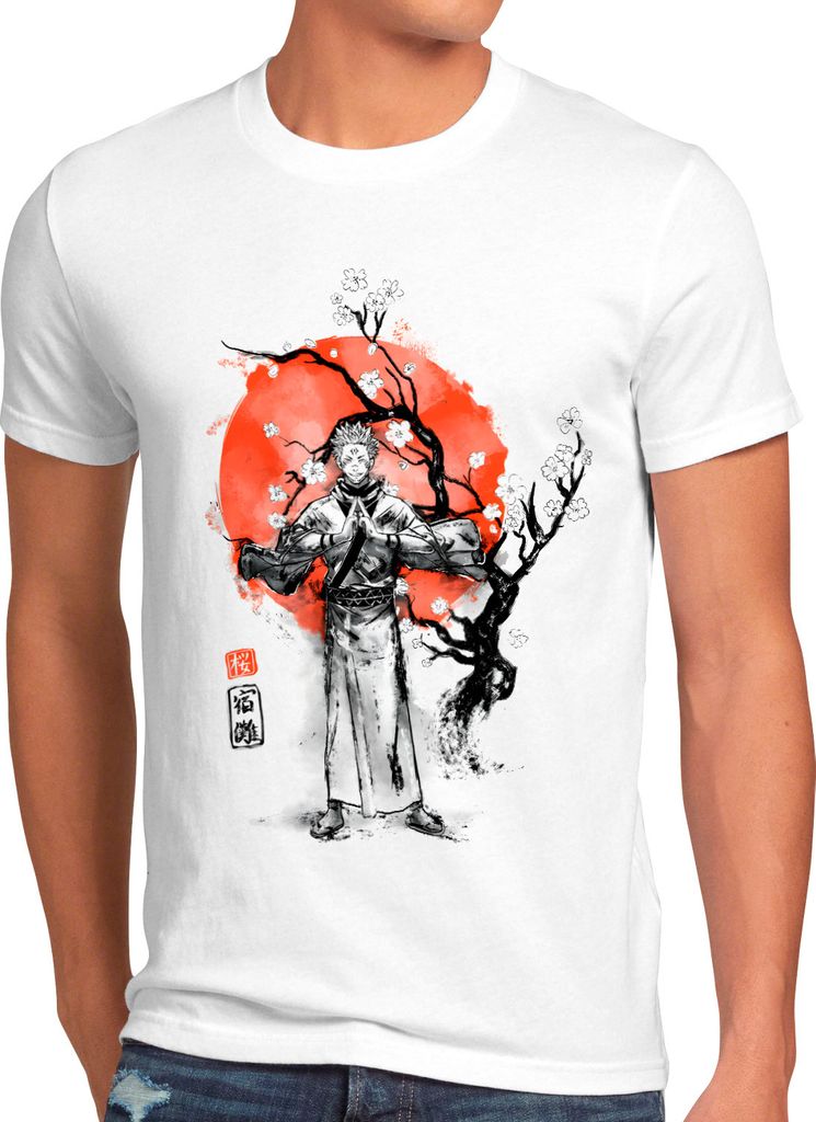 BaumwolleCloud Inked Sukuna Herren T-Shirt anime japan manga