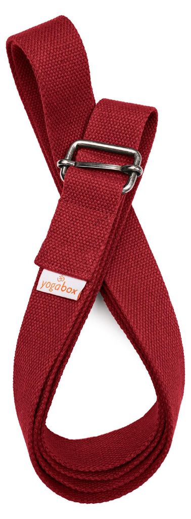 yogabox Yogagurt BASIC mit Schiebeverschluss - bordeaux 3,0 m