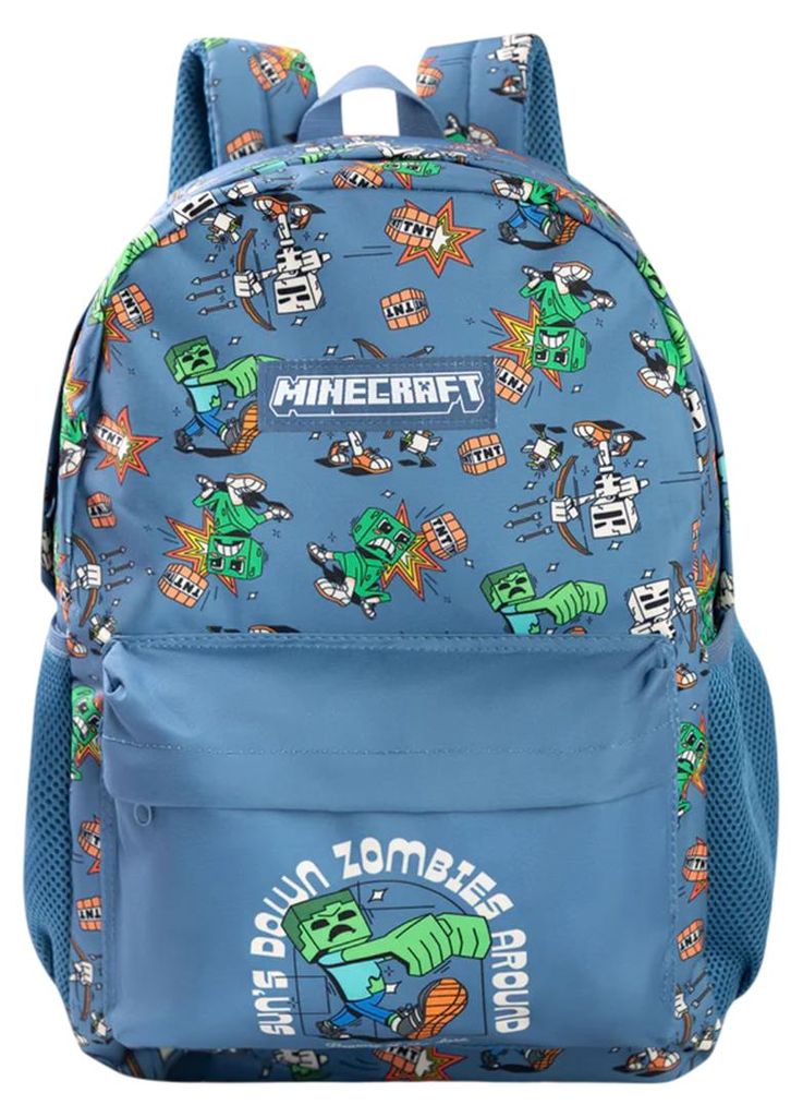 Minecraft - Rucksack für Kinder , Zombie NS9841 (Einheitsgröße) (Blau)