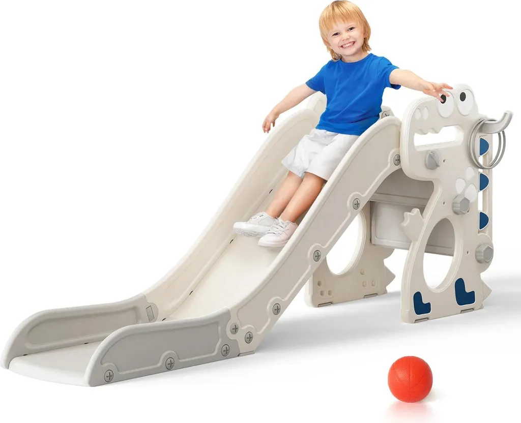 Rollers évolutifs enfants thème dinosaure gris multi-activités sûr - 2