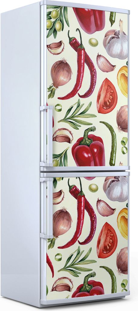 Magnete Dekorative - 60 cm x 180 cm - Küche Magnetmatte Kühlschrankmagnete - Illustrationen Von Gemüse