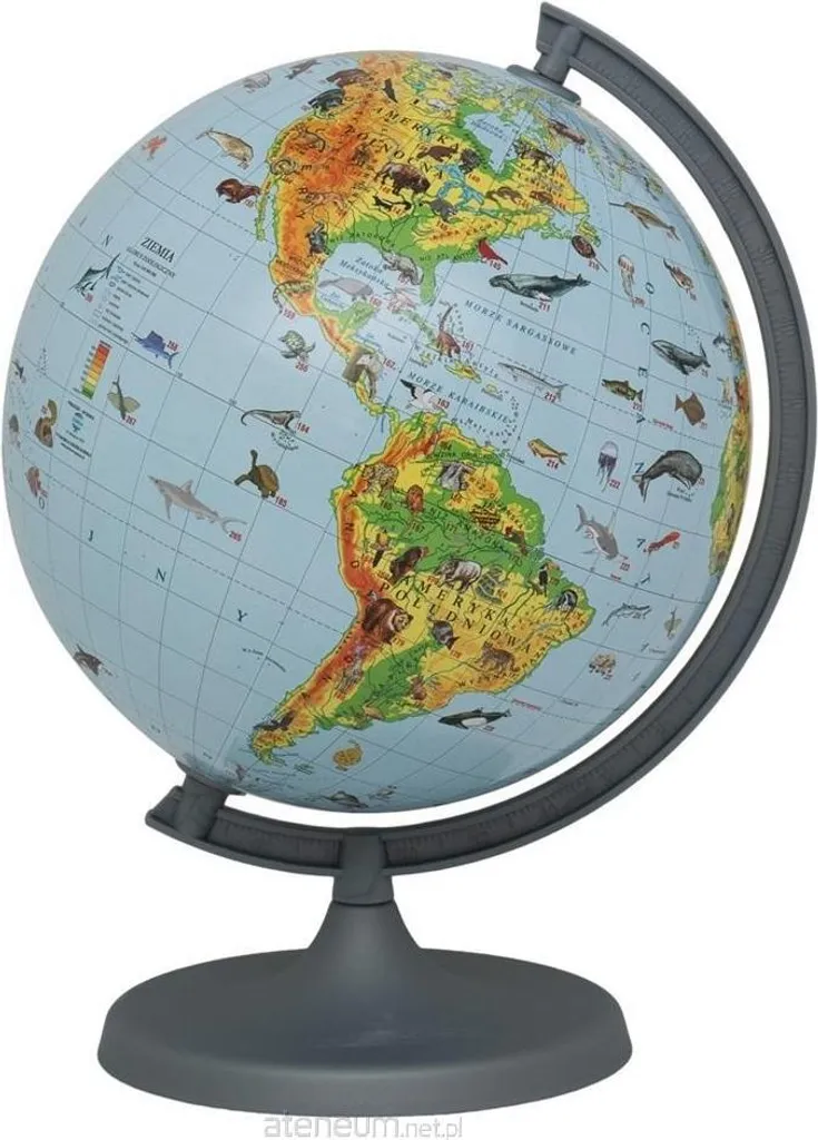 Globe zoologique 25cm avec appli pour éveiller la curiosité des enfants