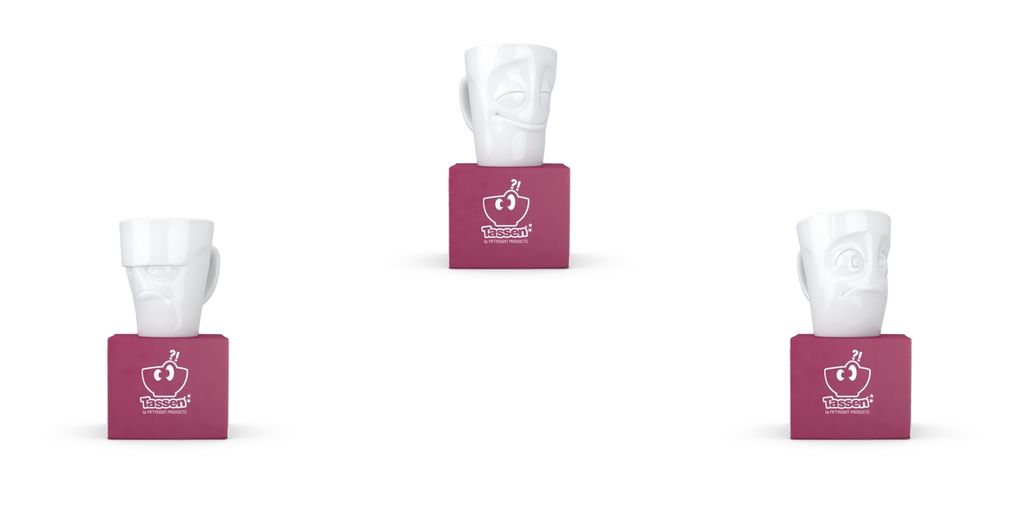 Fiftyeight Henkelbecher-Set 3-tlg. 350 ml Nr 017 weiß Kaffeebecher Mug