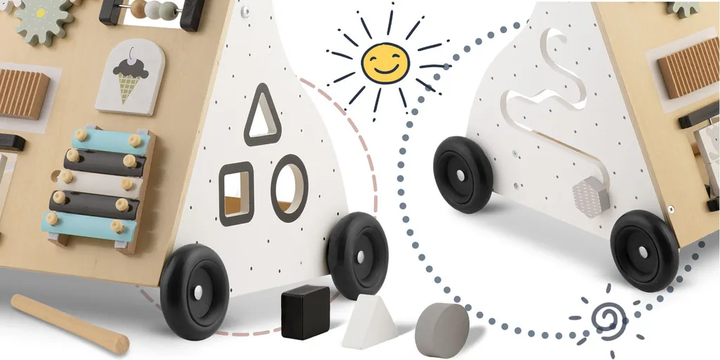 Déambulateur en bois RK-875 Ricokids - Chariot de marche pour bébé - 8