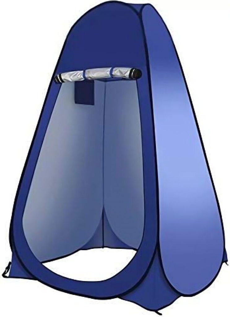 Welikera Gartendusche, Dusch/WC/Umzieh Zelt Outdoorzelt Lagerzelt Pop Up Toilettenzelt, Umkleide- und Duschzelt Sekundenzelt -120x120x190cm, Blau