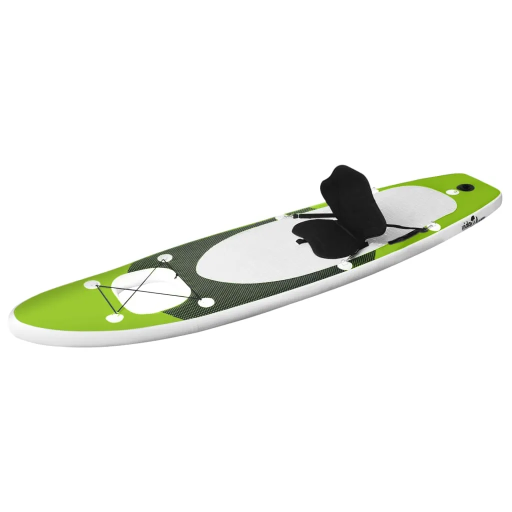 Planche de Stand Up Paddle Gonflable 330 cm Vert Idéal pour la Balade