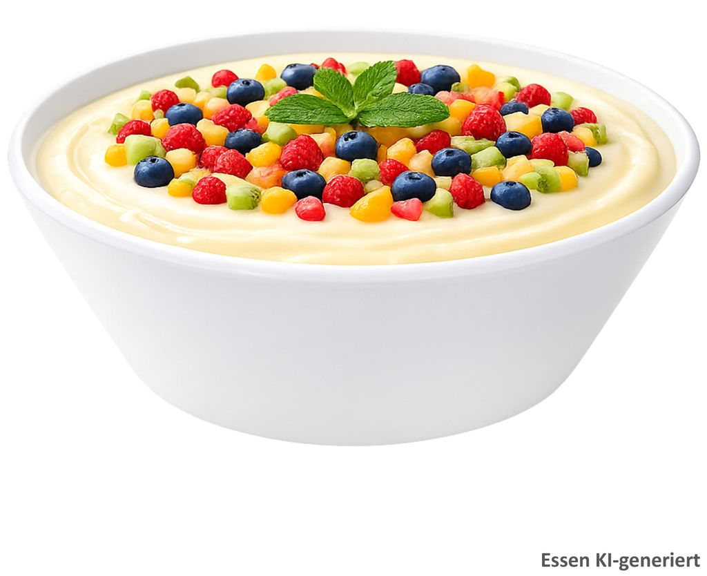 Servierschüssel weiß 2L Ø25cm Porzellan Salatschale Obstschüssel