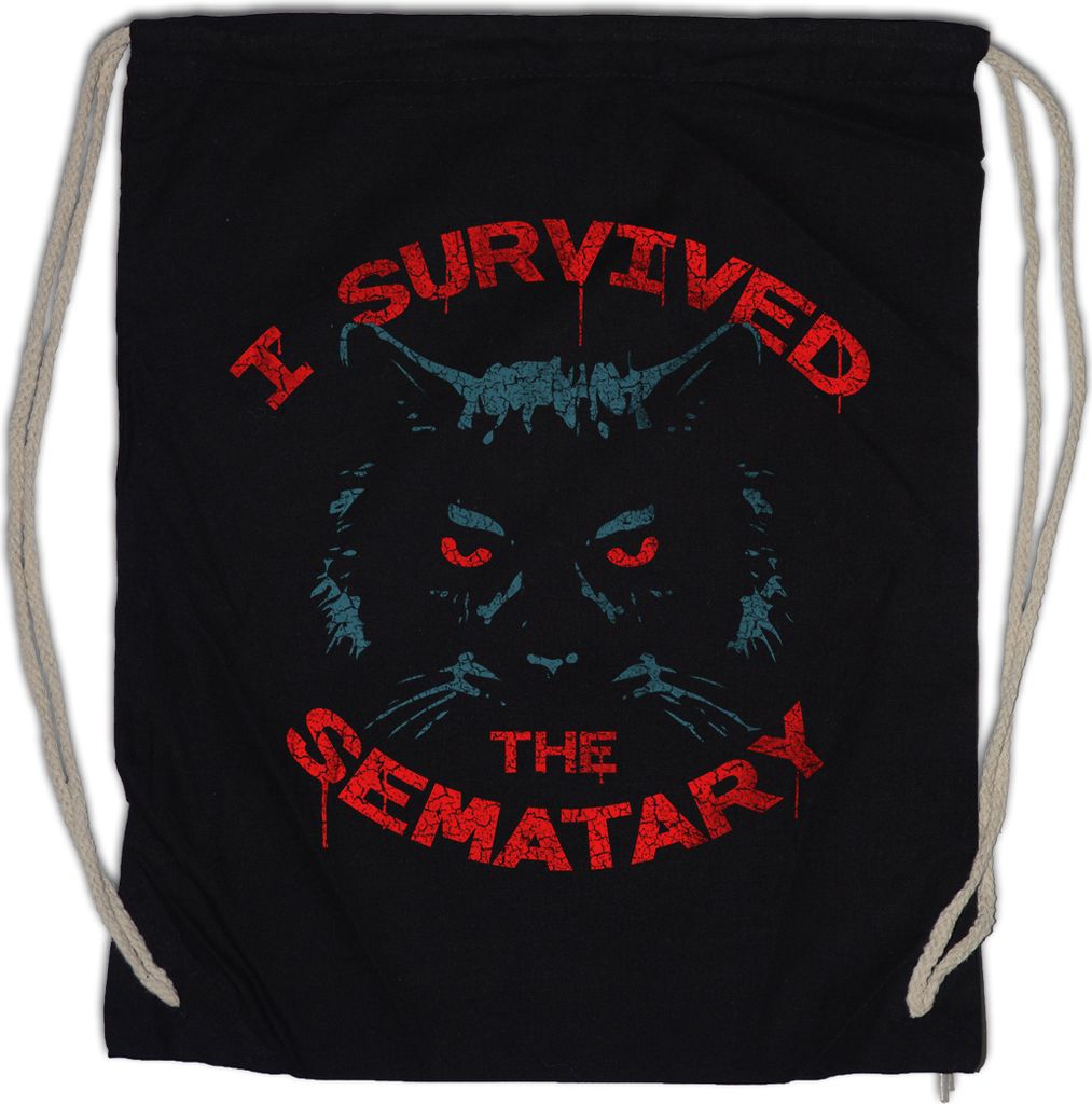 Urban Backwoods I Survived The Sematary, Turnbeutel, Farbe: Schwarz