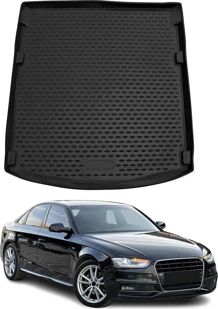Tappetino per bagagliaio per Audi A4 berlina 8K2 B8 2008-2015 in gomma