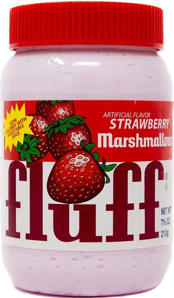 A jar of strawberry marshmallow fluff.