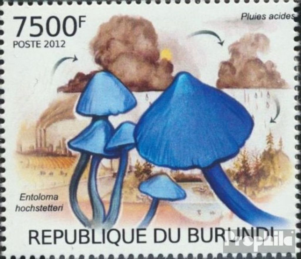 Briefmarken Burundi 2012 Mi 2534 (kompl.Ausg.) postfrisch Vom sauren Regen bedrohte Pilze