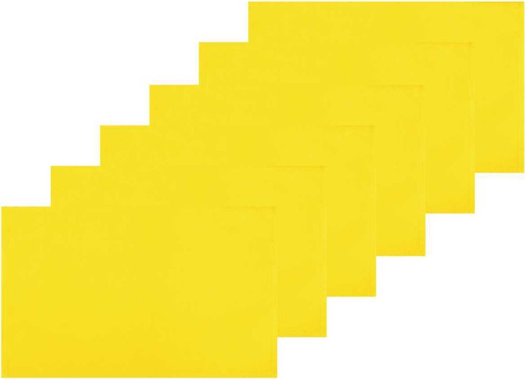 Tischset Ellen 6 Stück, Maße: 30x45 cm, Farbe: Gelb