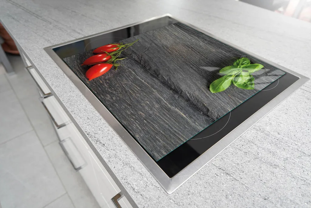 Tagliere Grande in Vetro 52x40 cm Pomodori - Ideale per Pasta e Carne - 5