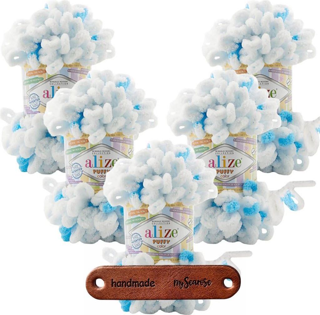 5 x ALIZE Puffy Color 6472 mit Label
