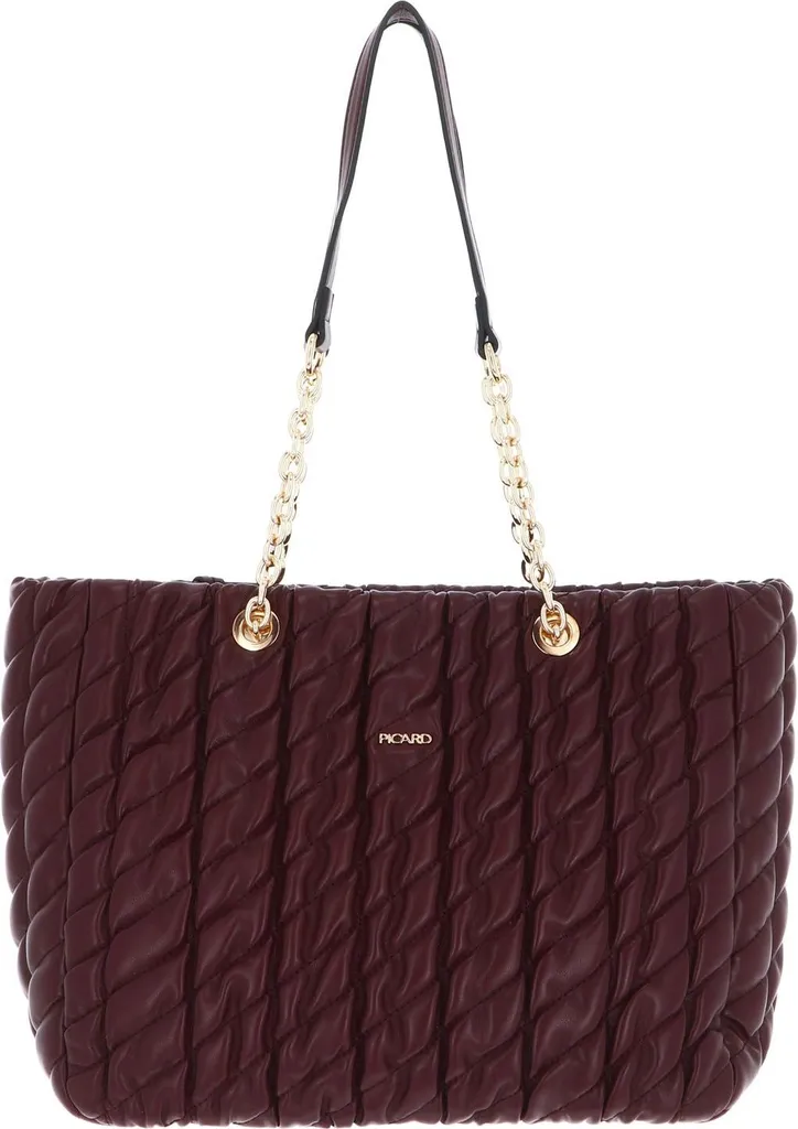 Sac à épaule PICARD Finesse Bordeaux framboise en cuir de vachette fin