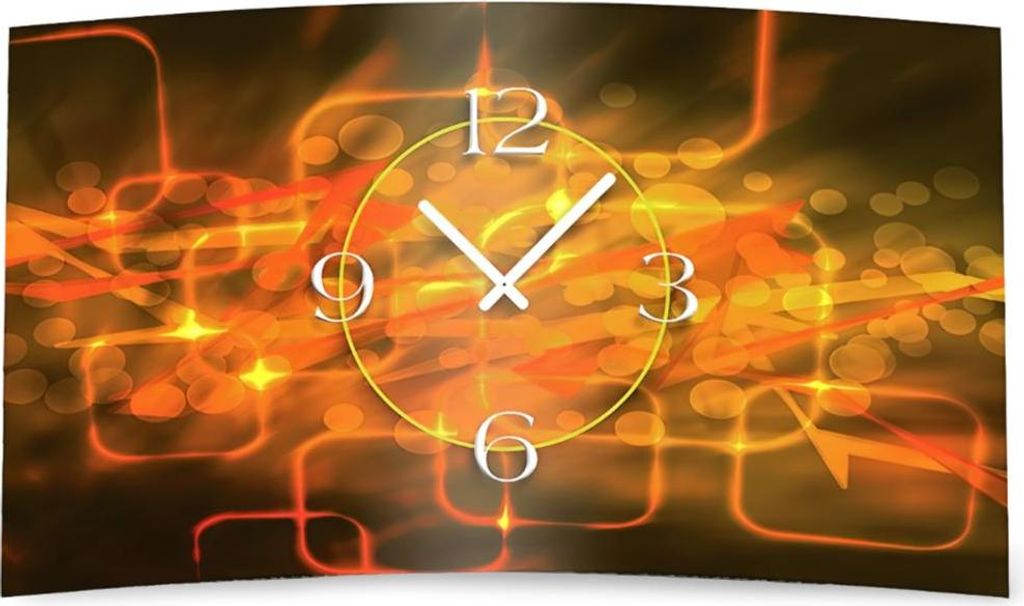Digital Designer Art abstrakt lights Designer Wanduhr abstrakt modernes Wanduhren Design leise kein ticken DIXTIME 3D-0418