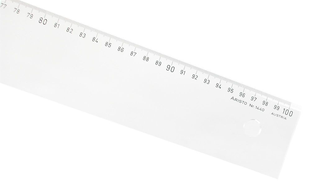 Aristo Lineal 100 cm mm-Teilung, glasklares Plexiglas Produktbild 