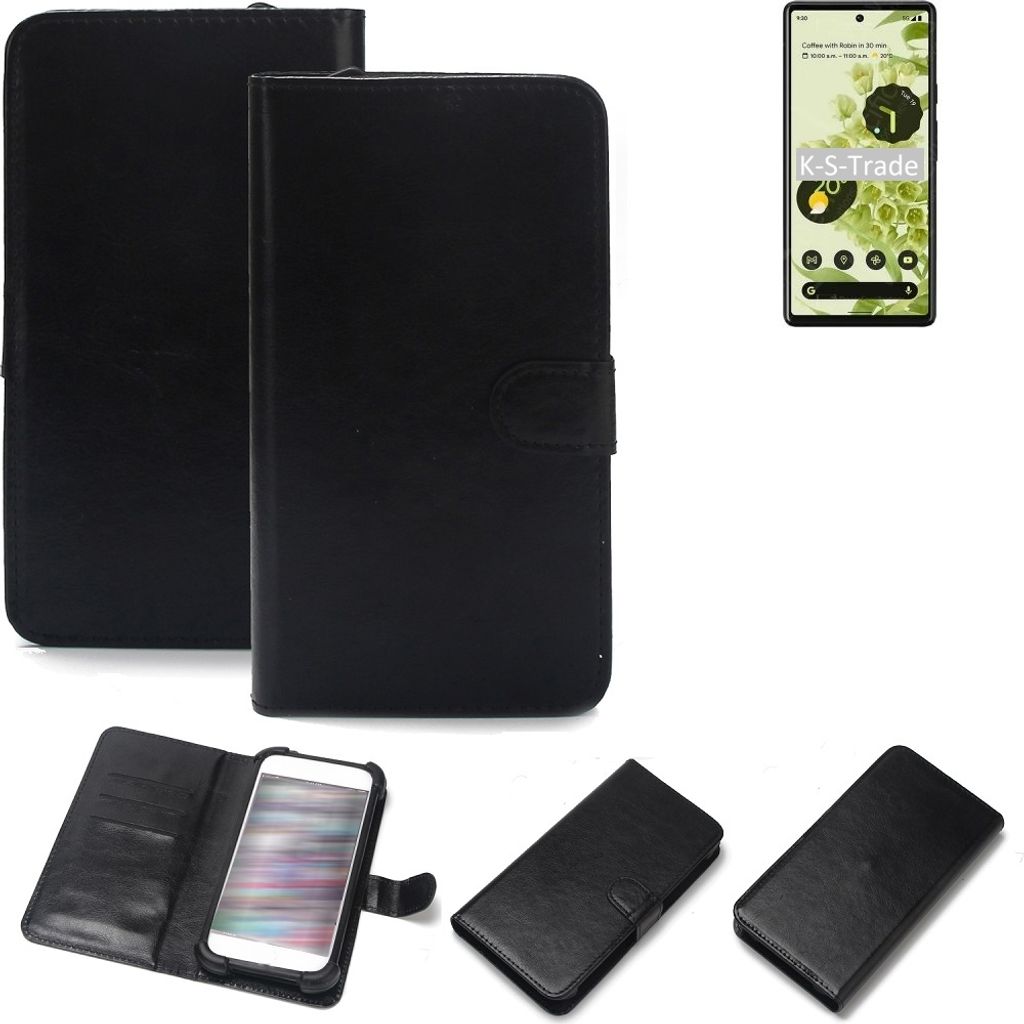 K-S-Trade Handyhülle Schutzhülle kompatibel mit Google Pixel 6 Handy Schutz Hülle Handyhülle Bumper schwarz 1x
