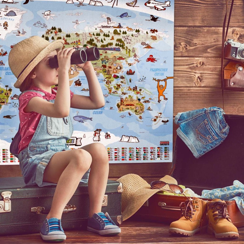 Kinder Weltkarte XXL Poster - Deutsch Produktbild 