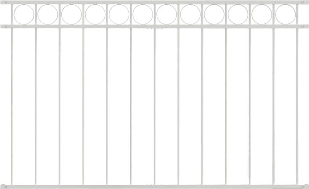 Gartenzaun Weiß Stahl