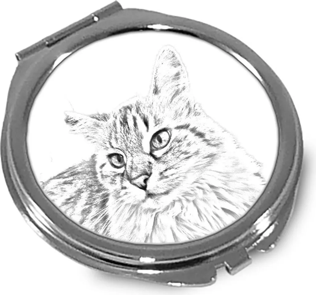 Specchietto Compatto Art Dog Balinese | Accessorio Gatto Personalizzato - 1
