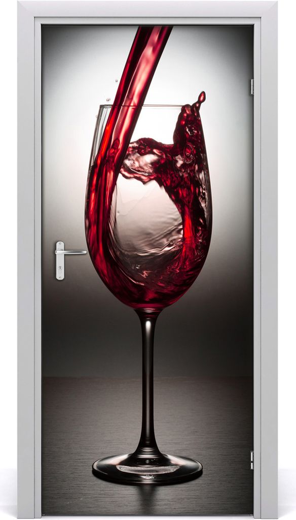 Tulup Türaufkleber 95x205 cm Dekorative Aufkleber Selbstklebend Wasserdichte Tapete Abnehmbar Schlafzimmer Wohnzimmer Wohnkultur - Rotwein