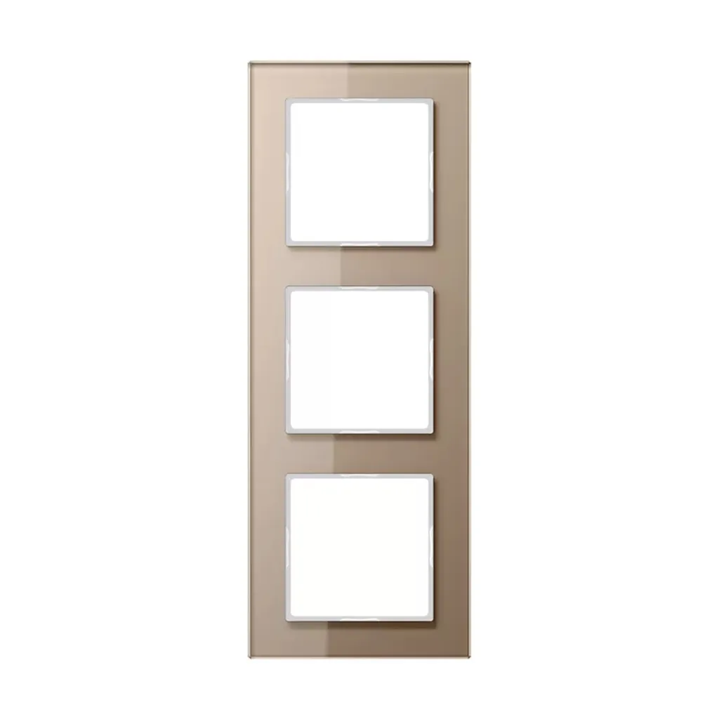 Jung AC 583 GL CH Champagner AC583GLCH - Cadre de Finition en Verre