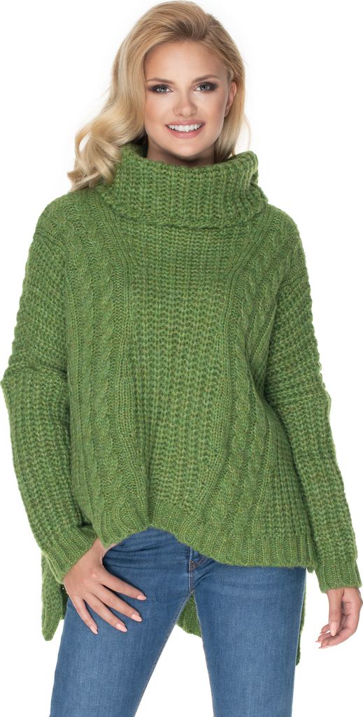 PeeKaBoo Frauen frei Übergröße Poncho Tamas dunkelgrün Universal-