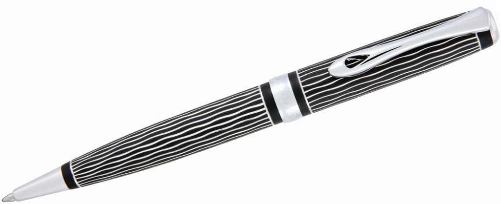 Penna a sfera Excellence A plus Wave guilloché lapis nero Immagine del prodotto 