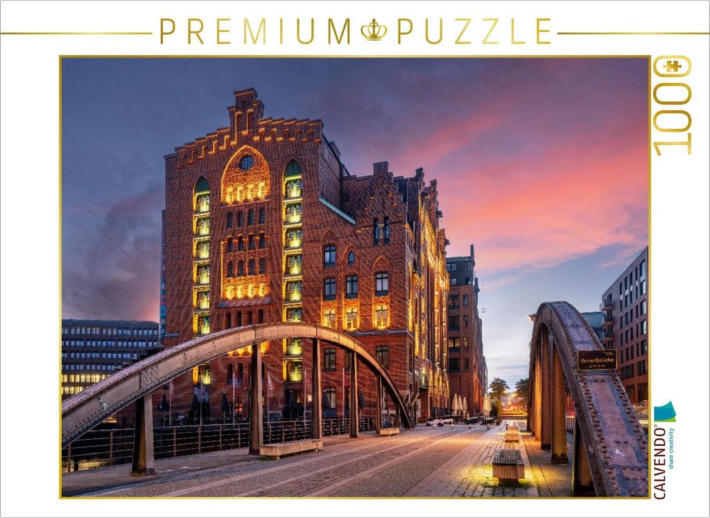 CALVENDO Puzzle Maritimmuseum in der Speicherstadt | 1000 Teile Lege-Größe 64x48cm Foto-Puzzle für glückliche Stunden